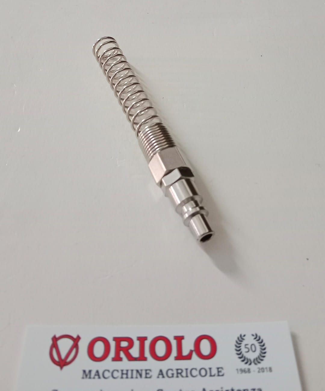 INNESTO RAPIDO MASCHIO CON MOLLA PER TUBO 8 x 10